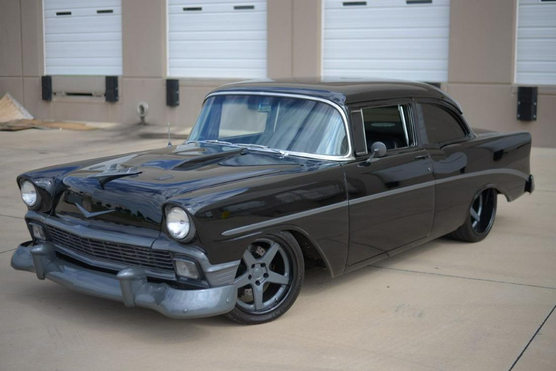 Chevrolet Bel Air Twin Turbo LS Restomod: Year: 1956 Make: Chevrolet Model: Bel Air Exterior Color: Black Description: It was a Hot Rod Magazine feature car, won Best Street Machine at the Great Labor Day Cruise, and took First Place in the S