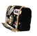 LUCIA Black Velvet Crystal BAR Shoulder Purse - 6