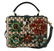 Green Python Crystal Raffia Leather BOX HandBag