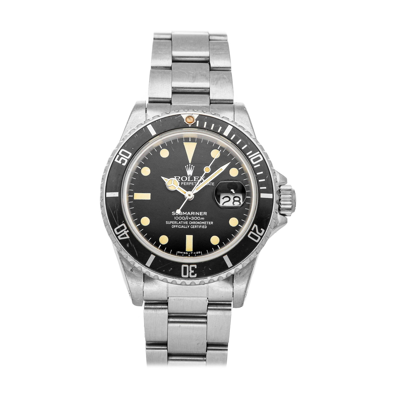 Rolex Submariner Date: Brand: Rolex Model: Submariner Date Case Size: 40mm Movement: Mechanical(Automatic) Complications: Date Material: Stainless steel Band Material: Stainless steel Box/Papers: Box