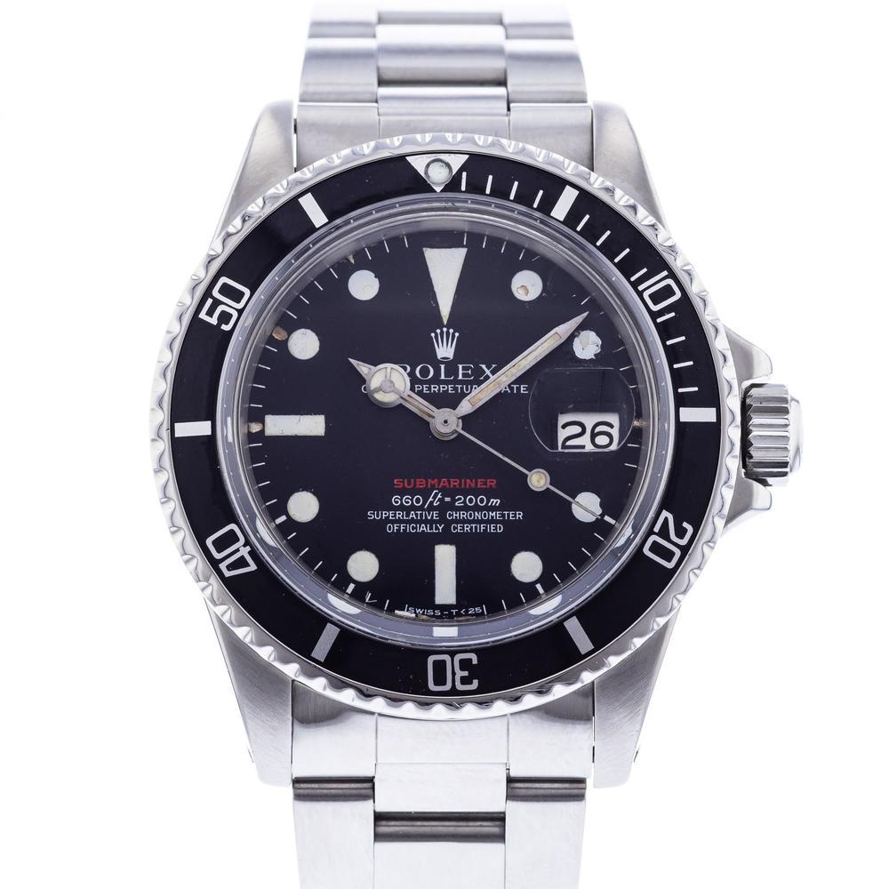 Rolex Red Submariner: Brand: Rolex Model: Red Submariner Case Size: 40mm Movement: Automatic Material: Stainless Steel Band Material: Stainless Steel Box: No Papers: No