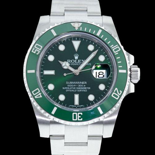 Rolex Submariner: Brand: Rolex Model: Submariner Case Size: 40mm Movement: Automatic Material: Stainless Steel Band Material: Stainless Steel Box: No Papers: Yes
