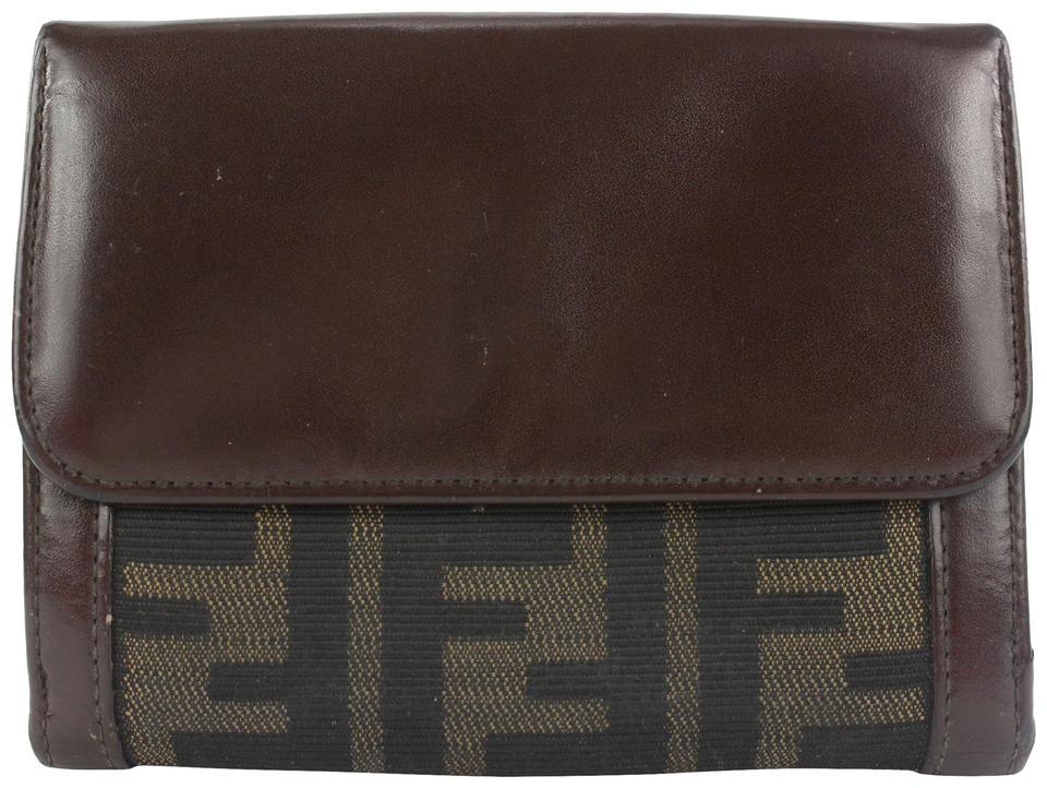 Fendi Monogram FF Zucca Compact Bifold Wallet: Brand: FENDI Measurements: Length: 5" Width: .5" Height: 4"
