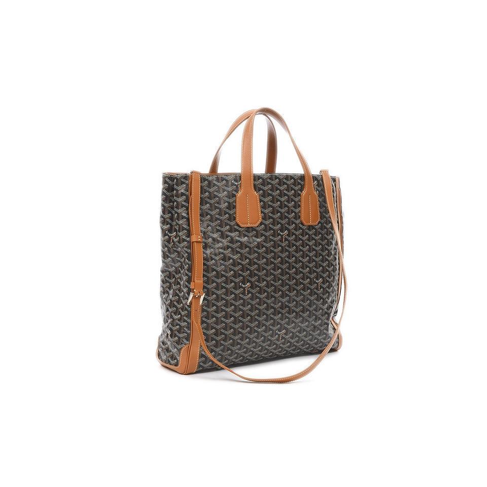 Goyard Black X Brown Chevron Voltair 2way Tote: Brand: GOYARD Strap: 5.5" and 20- 22" Measurements: 15" L x 4.5" W x 14.25" H