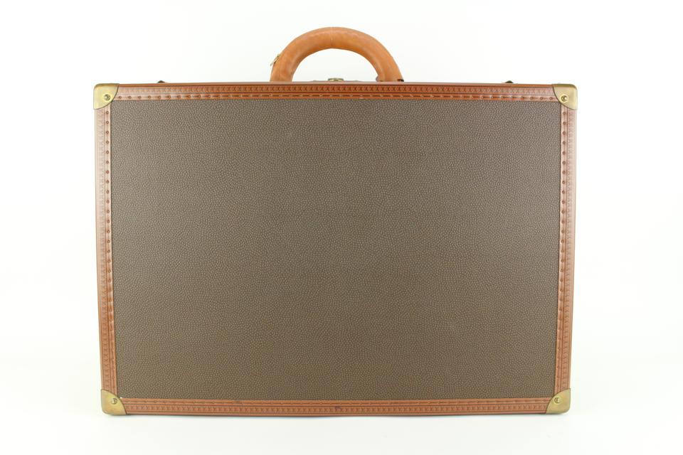 LOUIS VUITTON RARE BLANK CANVAS BISTEN 60 HARD CASE TRUNK STEAMER: Brand: LOUIS VUITTON Strap: 4.2" Measurements: Length: 23.5" Width: 6.5" Height: 16.5"