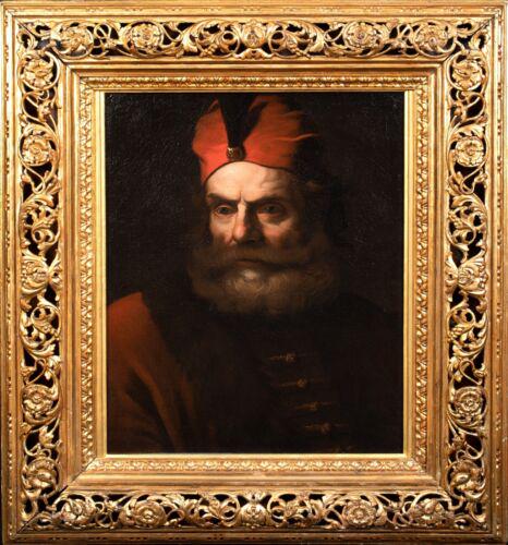 PORTRAIT OF VIZIER KARA MUSTAFA PASHA OIL PAINTING: Year: 17th century Size: 36" x 30" Medium: Oil Description: Large oil on canvas picture of Vizier Kara Mustafa Pasha by an Italian Old Master from the 17th century. Early and significant historical de