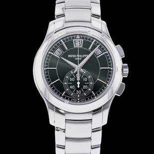 PATEK PHILIPPE ANNUAL CALENDAR: Brand: PATEK PHILIPPE Model: Annual Calendar Case Size: 42mm Movement: Automatic Material: Stainless Steel Band Material: Stainless Steel Box: Yes Papers: Yes