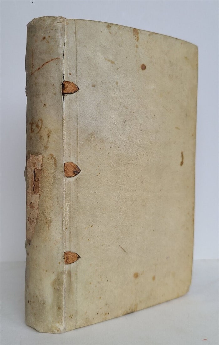 1632 THEOLOGY DUODECIM INVICTA PRORSUS INDISSOLUBILIA OLD VELLUM ARGUMENTS: Year/Century: 17th century Language: Latin Subject: Religion & Spirituality Binding: Vellum Description: Fidem profitetur Fidem Invicta Prorsus et Indissolubilia Duodecim Argumenta, quibus Convictus a