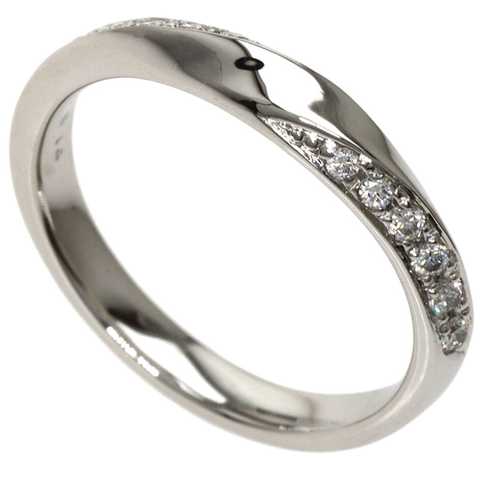 DIAMOND RING PLATINUM: Brand: SELECT JEWELRY Type: Ring Material: Platinum PT900 Length: 0.1inch/2.5mm Weight: 3.5g Carat: D 0.14ct Ring Size: 4.5(US) Accessories: None