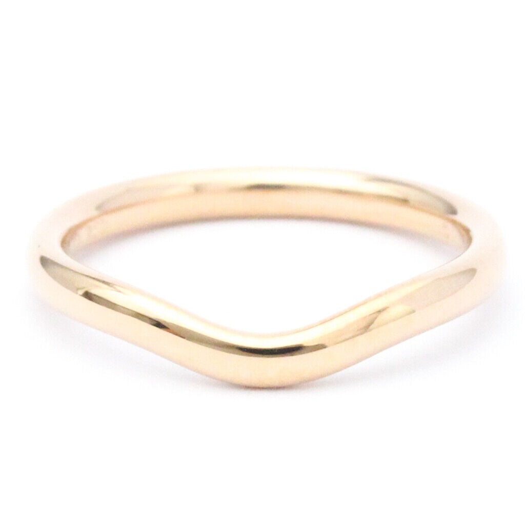 TIFFANY 18K ROSE GOLD CURVED BAND RING: Brand: Tiffany & Co. Type: Band ring Material: 18K Rose Gold Ring size: 4.5-5 Other Size: 8 Width: 2mm / 0.08'' Weight: 2.3g / 0.08oz.