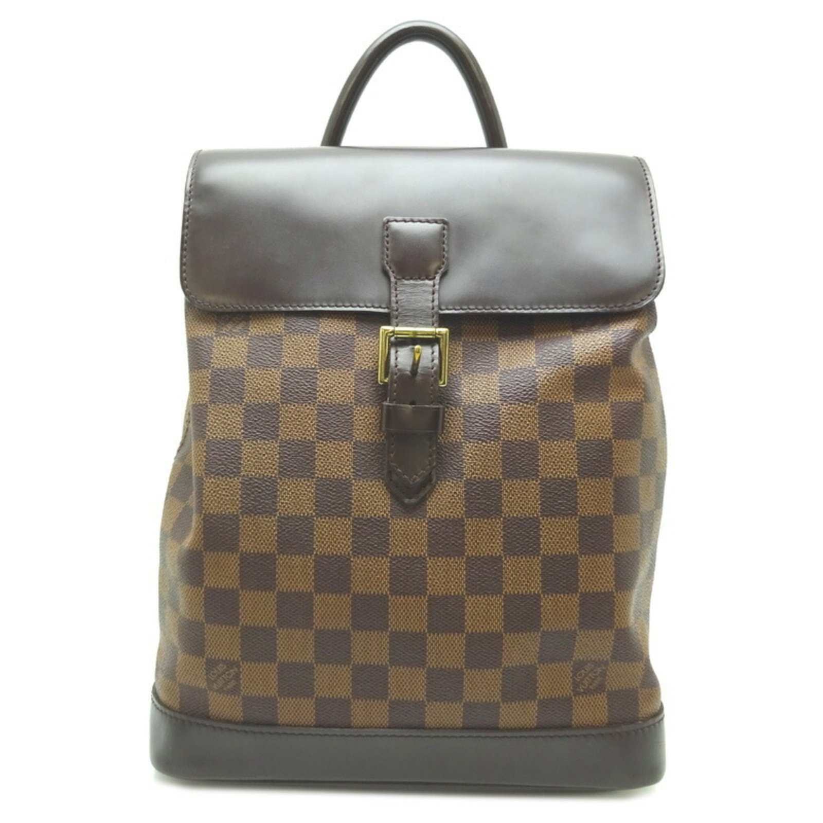 Louis Vuitton Soho Backpack Daypack: Louis Vuitton Soho Backpack Daypack Brand: Louis Vuitton Type: Backpack Material: Damier Canvas Color: Ebene Gender: Women Size (HxWxD): 30cm x 22cm x 10cm / 11.81'' x 8.66'' x 3.93'' Acc
