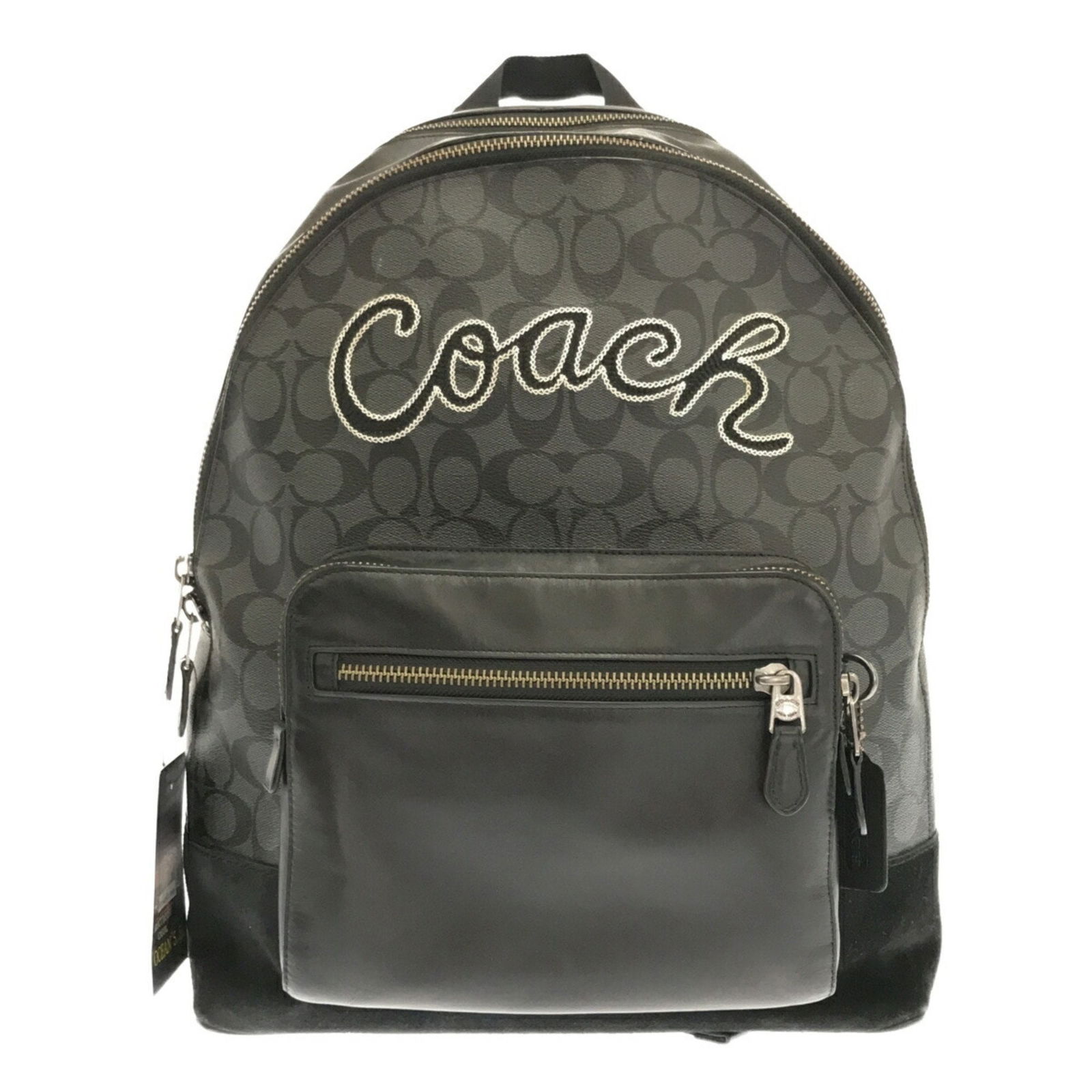 Coach Bag Rucksack Backpack: Coach Bag Rucksack Backpack Brand: Coach Type: Backpack Material: PVC Leather Color: Black, Gray Gender: Men Size (HxWxD): 41.5cm x 32cm x 20cm / 16.33'' x 12.59'' x 7.87'' Acces
