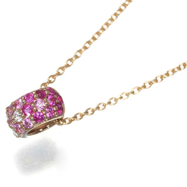 Ponte Vecchio Necklace Rotondo Pink Sapphire: Ponte Vecchio Necklace Rotondo Pink Sapphire Condition: Pre-owned Consignor Notes: ?Pre-owned. Please see Item Description.? Brand: Ponte Vecchio Metal: Rose Gold Metal Purity: 18k Type: Necklace