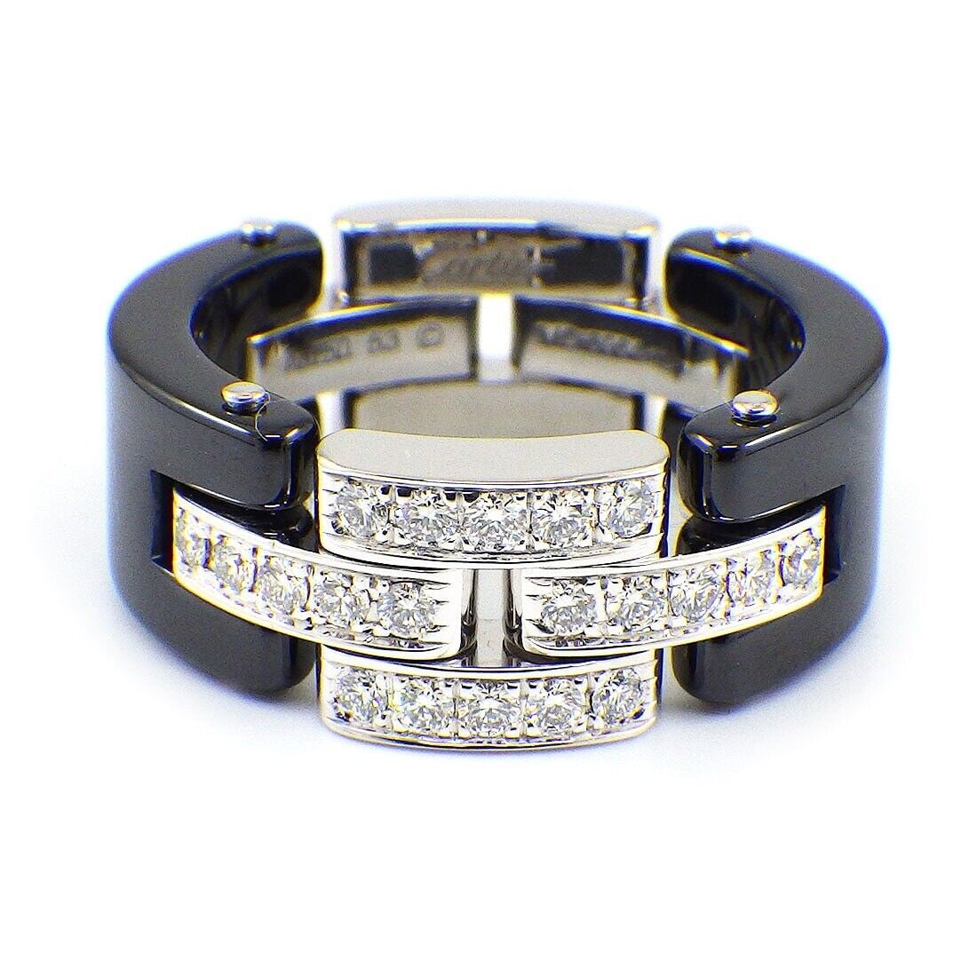 Cartier Ring Maillon Panthere B4086253 Pave: Cartier Ring Maillon Panthere B4086253 Pave Pre-owned-used Ring by Cartier Condition. [Scratches] Unnoticeable scratches. [Dirt] Unnoticeable dirt. Notes: Although it has been polished, there may be s