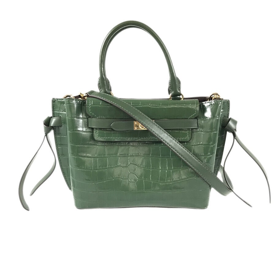 Michael Kors belted satchel small 30F1G9HS1E: Michael Kors belted satchel small 30F1G9HS1E Condition: Pre-owned Consignor Notes: ?Good : Used with a few stains and/or scratches. rsa-2104210853321? Brand: Michael Kors Style: Hand bag Exterior Mate