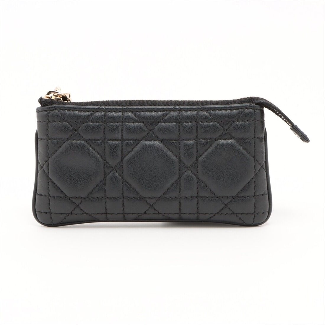 Christian Dior Lady Dior Cannage Leather: Christian Dior Lady Dior Cannage Leather Condition: Pre-owned Consignor Notes: ?Good : Used with a few stains and/or scratches. A2554056? Brand: Christian Dior Type: Coin case Color: Noir Departme