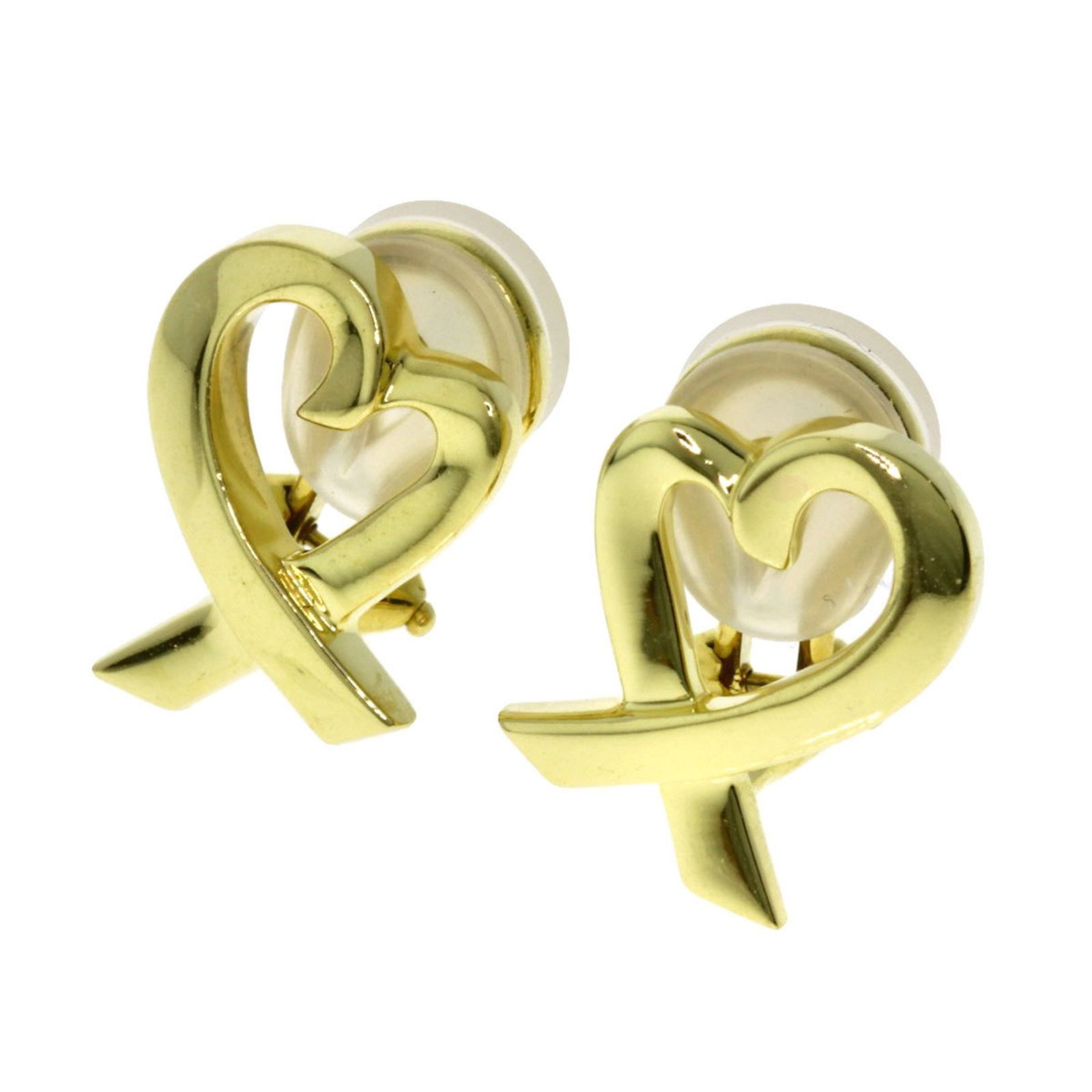 TIFFANY & CO. LOVING HEART 18K YELLOW GOLD EARRINGS: Brand: Tiffany & Co. Line: Loving Heart Type: Stud Earrings Material: 18K Yellow Gold Weight: 5g / 0.17oz.
