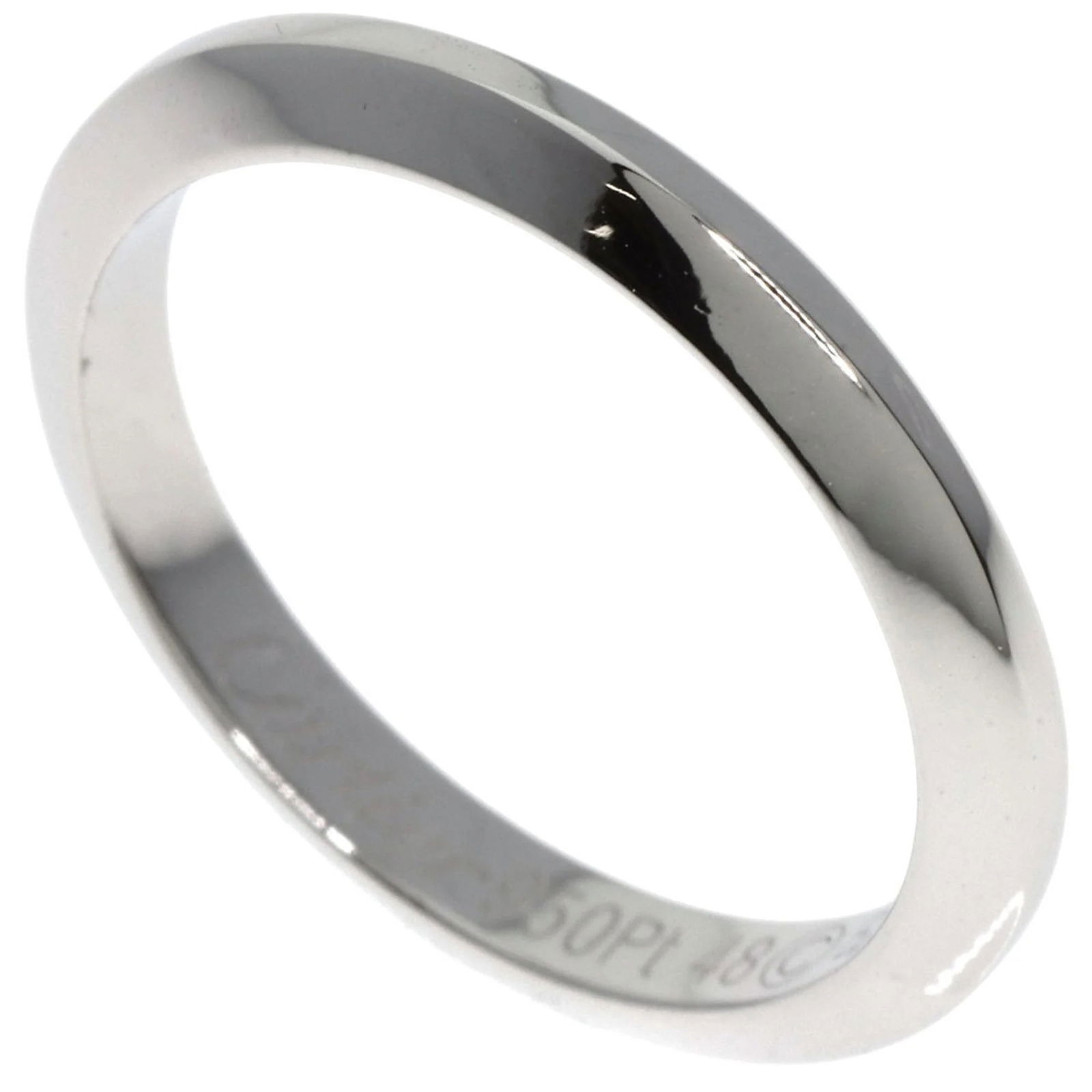 CARTIER DESIGN RING: Brand: Cartier Material: Platinum 950 US Size: 5 Width: 2.4mm / 0.09'' Weight: 3.6g / 0.12oz.