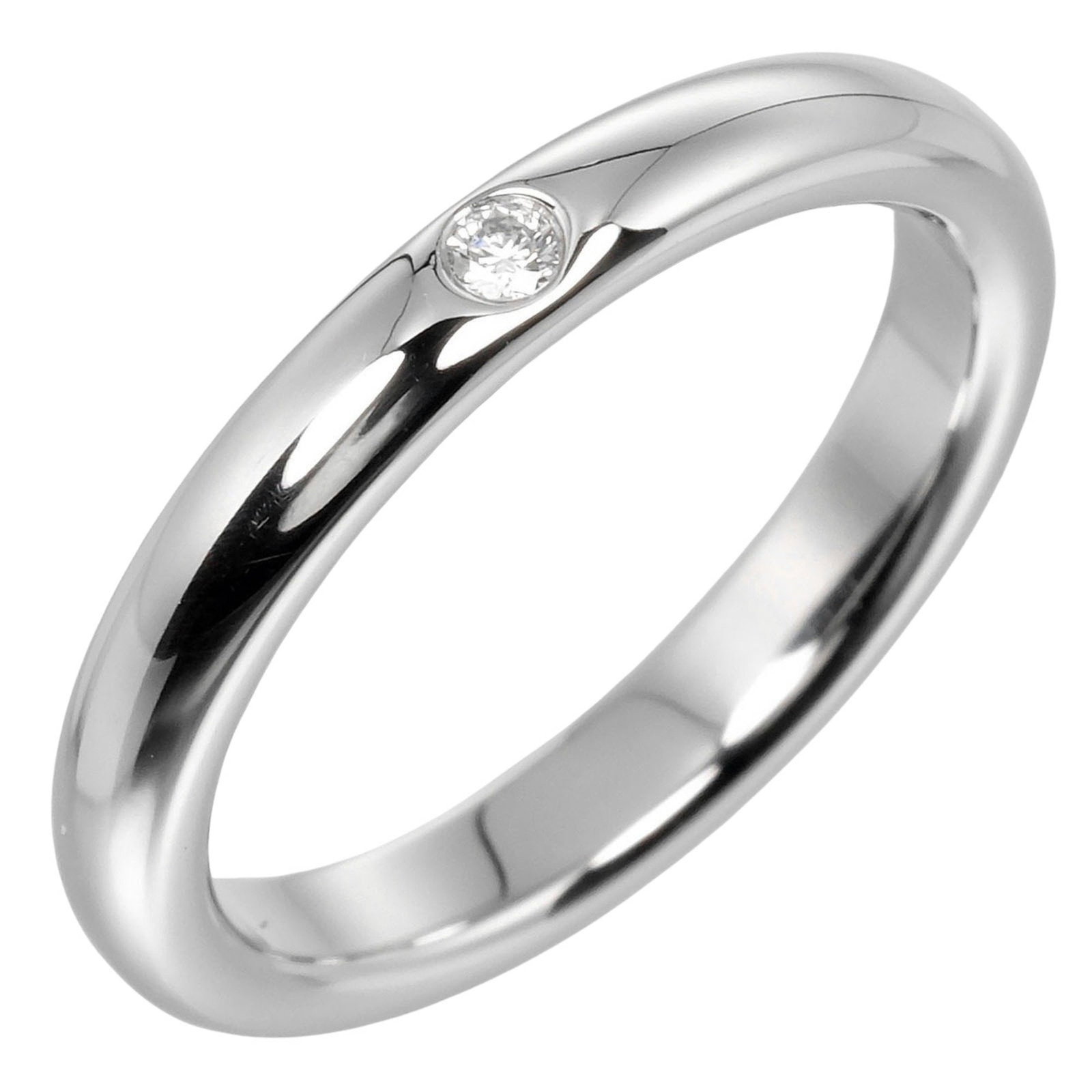 TTFFANY & CO. STACKING BAND SIZE 7 RING, PT950: Ttffany & Co. Stacking Band Size 7 Ring, Pt950 Brand: Tiffany Type: Band ring Material: Platinum 950 Color: None Size: 4 Accessories: None Accessories Notice: When purchasing pre-owned go
