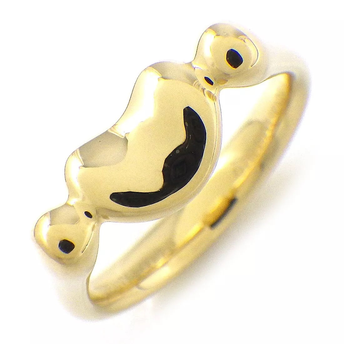 TIFFANY & CO. RING BEAN DESIGN MINI BEANS HEART ELSA PERETTI: Tiffany & Co. Ring Bean Design Mini Beans Heart Elsa Peretti Brand: Tiffany & Co Type: Ring Material: 750(18K) Yellow Gold Color: None Size: 4.25 Accessories: None Accessories Notice: Whe