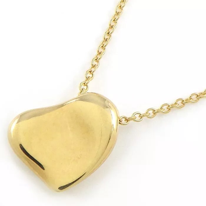 Tiffany & Co. Necklace Full Heart Elsa Peretti 750: Tiffany & Co. Necklace Full Heart Elsa Peretti 750 Brand: Tiffany & Co. Type: Necklace Material: 750(18K) Yellow Gold Color: None Size: Chain Length : 15.94"(inches) / 40.5cm Accessories: None