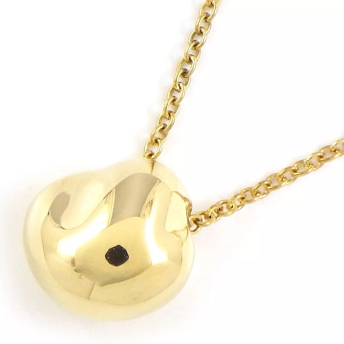 Tiffany & Co. Necklace Nugget Ball Elsa Peretti: Tiffany & Co. Necklace Nugget Ball Elsa Peretti Brand: Tiffany & Co. Type: Necklace Material: 750(18K) Yellow Gold Color: None Size: Chain Length : 15.82"(inches) / 40.2cm, Motif Size : W 0.37" × H 0