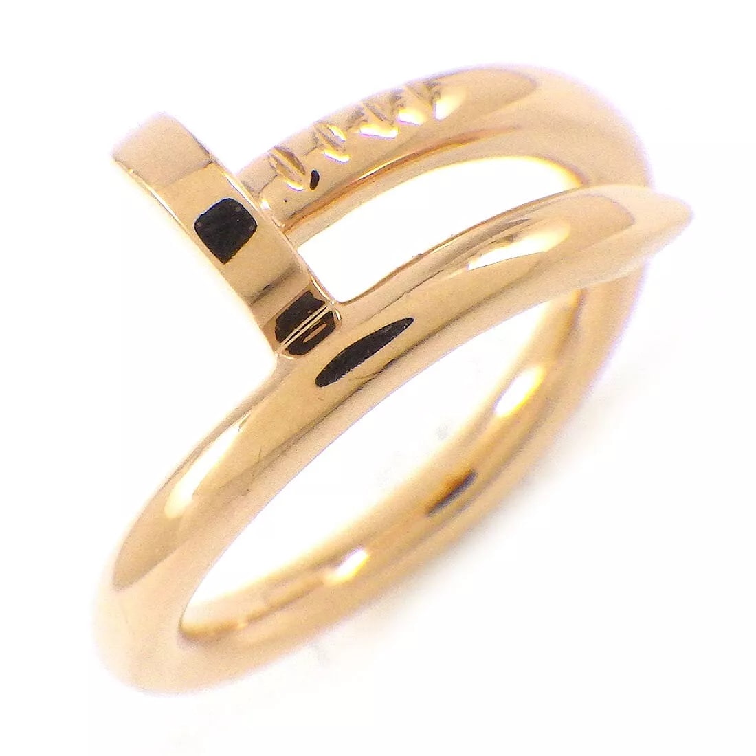 Cartier Ring Juste un Clou Nail Motif: Cartier Ring Juste un Clou Nail Motif Brand: Cartier Type: Ring Material: 750(18K) Rose(Pink) Gold Color: None Size: 7 Accessories: None Accessories Notice: When purchasing pre-owned good