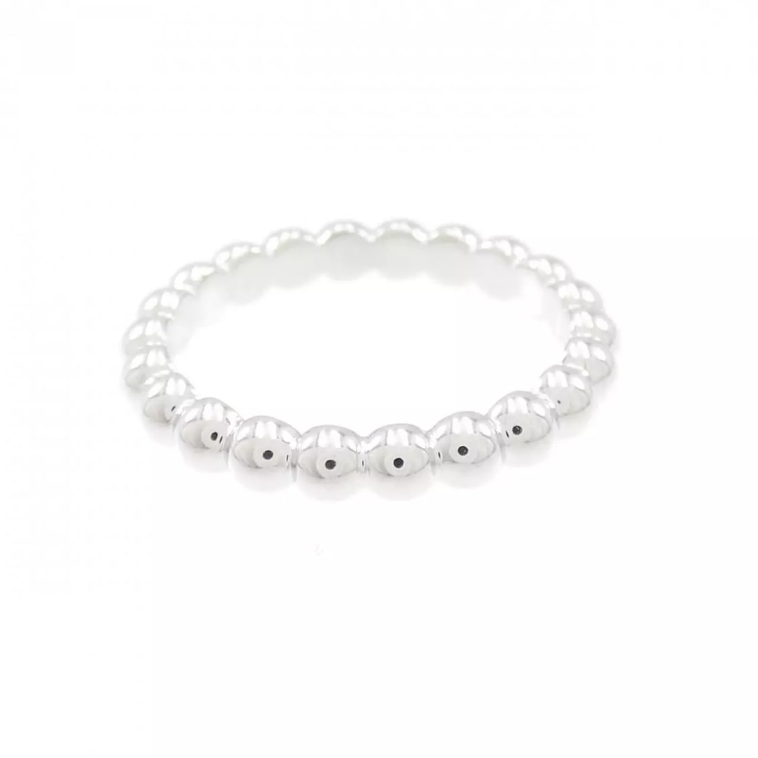 VAN CLEEF & ARPELS PERRELET MEDIUM RING: Van Cleef & Arpels PERRELET Medium Ring Brand: Van Cleef & Arpels Type: Ring Material: 750 White Gold Color: None Size: 5 Accessories: None Accessories Notice: When purchasing pre-owned