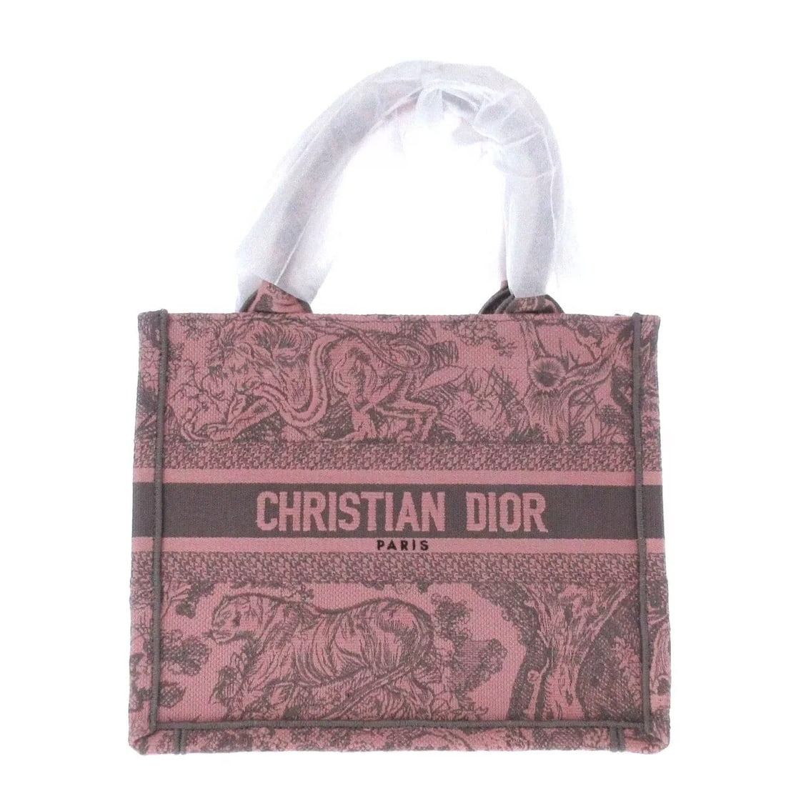 DIOR/CHRISTIANDIOR BOOK TOTE BAG: DIOR/ChristianDior Book Tote Bag Brand: DIOR/ChristianDior Type: Tote Bag Material: Jacquard Color: Pink, Gray Size: Height : 8.66 inch (22 cm) ,Width : 10.63 inch (27 cm), Depth : 5.51 inch (14 cm) ,