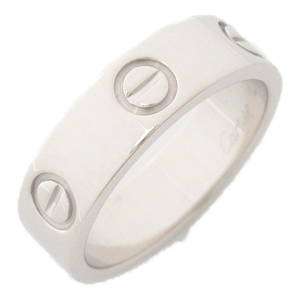 CARTIER LOVE RING RING SILVER K18WG