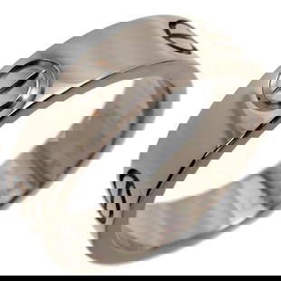 CARTIER LOVE LADIES RING 750: CARTIER Love Ladies Ring 750 Brand: Cartier Type: Band ring Material: Yellow gold (18K) Color: None Size: 5.75 - 6 Accessories: None Accessories Notice: When purchasing pre-owned goods,