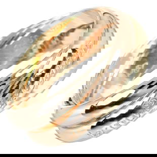 CARTIER TRINITY RING K18 GOLD: CARTIER Trinity Ring K18 gold Brand: Cartier Type: Band ring Material: Pink gold (18K), White gold (18K), Yellow gold (18K) Color: None Size: 5.75 - 6 Accessories: None Accessories Notice: