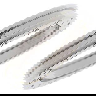BVLGARI B-ZERO1 B ZERO ONE 1 BAND K18 WHITE GOLD: BVLGARI B-zero1 B zero one 1 band K18 white gold Brand: Bvlgari Type: Band ring Material: White gold (18K) Color: None Size: 9 Accessories: None Accessories Notice: When purchasing pre-owned