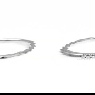 TIFFANY FOREVER DIAMOND WEDDING RING: Tiffany Forever Diamond Wedding Ring Brand: Tiffany Type: Band ring Material: Platinum Color: Silver Size: 7.5 Accessories: None Accessories Notice: When purchasing pre-owned goods, please
