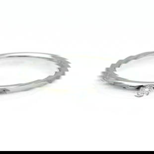 TIFFANY STACKING BAND RING ELSA PERETTI 1 FASHION DIAMOND BAND RING: Tiffany Stacking Band Ring Elsa Peretti 1 Fashion Diamond Band Ring Brand: Tiffany Type: Band ring Material: Platinum Color: Silver Size: 5.5 Accessories: None Accessories Notice: When