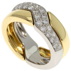 CARTIER DIAMOND RING, K18 YELLOW GOLD, PT950