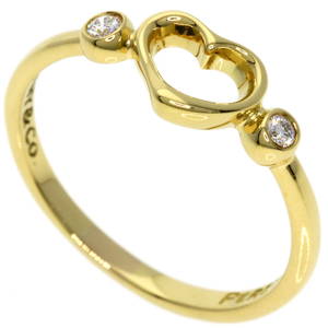 TIFFANY & CO HEART 2P DIAMOND RING, 18K