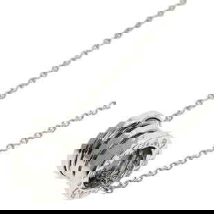BVLGARI B-ZERO1 TOP NECKLACE K18 WHITE GOLD WOMEN'S: BVLGARI B-zero1 TOP Necklace K18 White Gold Women's Brand: Bvlgari Type: Necklace Material: White gold (18K) Color: None Size: Circumference 41 cm / 16.14'' ,Pendant Size 14.6mm x 9.5mm /