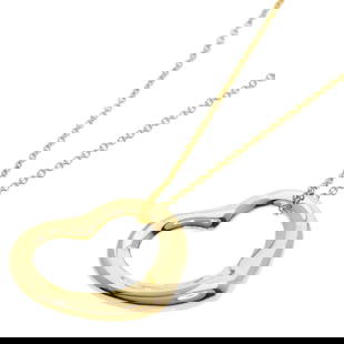 TIFFANY HEART NECKLACE K18 YELLOW GOLD: Tiffany Heart Necklace K18 Yellow Gold Brand: Tiffany Type: Necklace Material: Yellow gold (18K) Color: None Size: Circumference 41 cm / 16.14'' ,Pendant Size 19mm x 22.3mm / 0.74'' x 0.87'' 