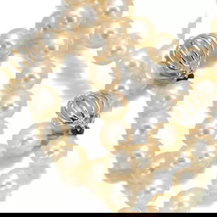 MIKIMOTO NECKLACE AKOYA: MIKIMOTO Necklace Akoya Brand: Mikimoto Type: Necklace Material: 18K/750/White Gold Color: None Size: length: 180cm Accessories: None Accessories Notice: When purchasing pre-owned goods,