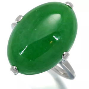 JADE CLASSIC RING PLATINUM