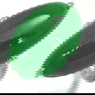 JADE CLASSIC RING PLATINUM: Jade Classic Ring Platinum Brand: Unbranded Type: Ring Material: Platinum Color: None Size: 4.75 Accessories: None Accessories Notice: When purchasing pre-owned goods, please refer to the