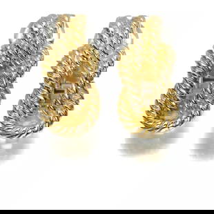 HERMES RARE EARRINGS AUDIERNE ROPE: HERMES Rare Earrings Audierne Rope Brand: HERMÈS Type: Earrings Material: 18K/750/Yellow Gold Color: None Size: 22.2 x 11.0mm Accessories: None Accessories Notice: When purchasing pre-owned