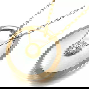 CARTIER NECKLACE AMULETTE MOTHER OF PEARL: Cartier Necklace Amulette Mother of Pearl Brand: Cartier Type: Necklace Material: 18K/750/Yellow Gold Color: None Size: Diameter 17.0mm,length: 60cm Accessories: None Accessories Notice: