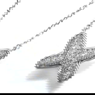 CHAUMET NECKLACE JEUX DE LIENS DIAMOND: CHAUMET Necklace Jeux de Liens Diamond Brand: Chaumet Type: Necklace Material: 18K/750/White Gold Color: None Size: length: 38 / 40 / 42cm Accessories: None Accessories Notice: When
