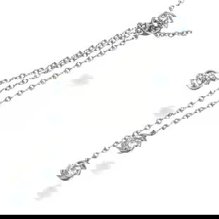 TIFFANY&CO NECKLACE DIAMONDS: Tiffany&Co Necklace Diamonds Brand: Tiffany & Co. Type: Necklace Material: 950/Platinum Color: None Size: length: 41cm Accessories: None Accessories Notice: When purchasing pre-owned goods,
