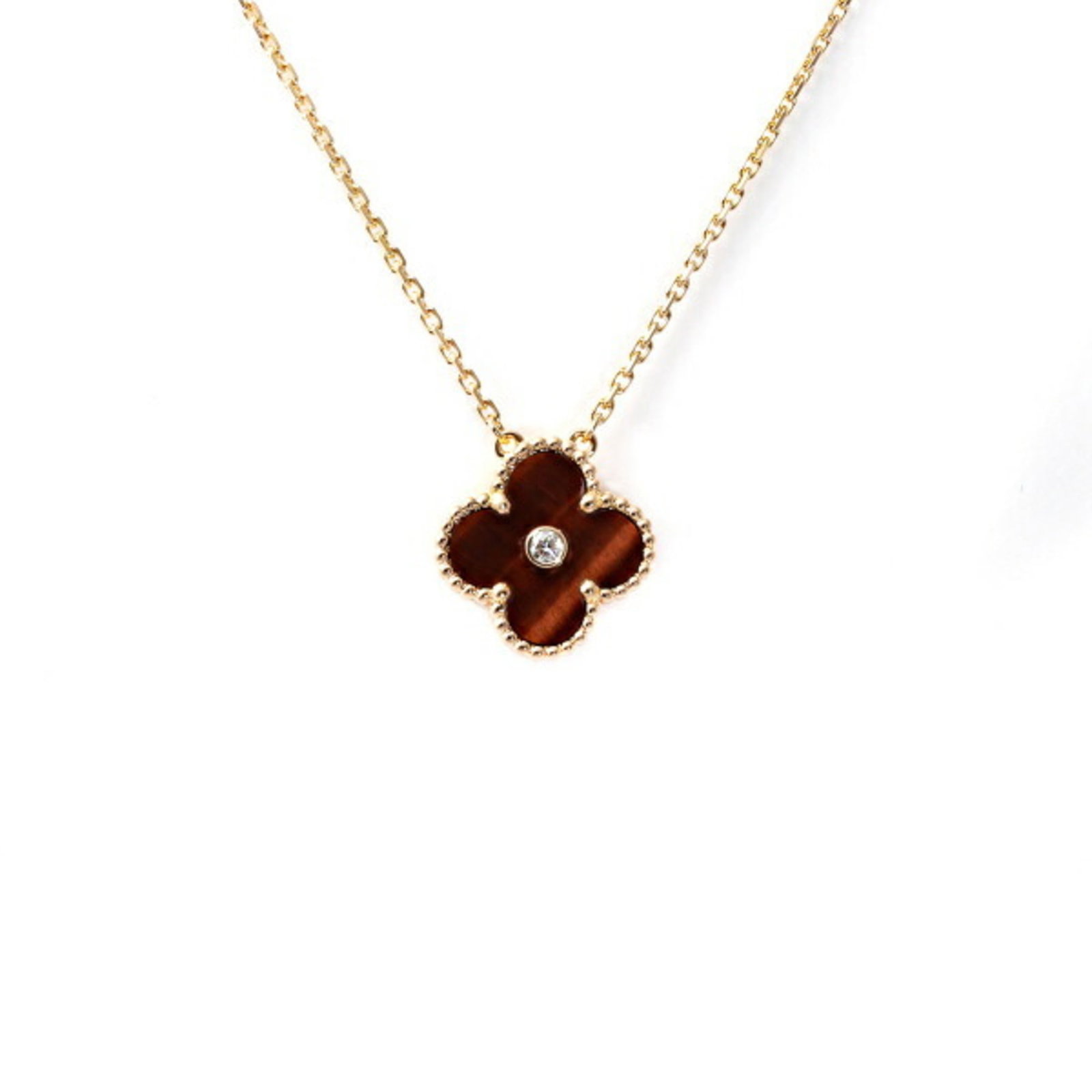 VAN CLEEF & ARPELS VAN CLEEF ARPELS HOLIDAY NECKLACE: Van Cleef & Arpels Van Cleef Arpels Holiday Necklace Brand: Van Cleef & Arpels Type: Necklace Material: Pink gold (18K) Color: Pink gold Size: Neck Circumference 42.5 cm / 16.73'', Pendant Size 15