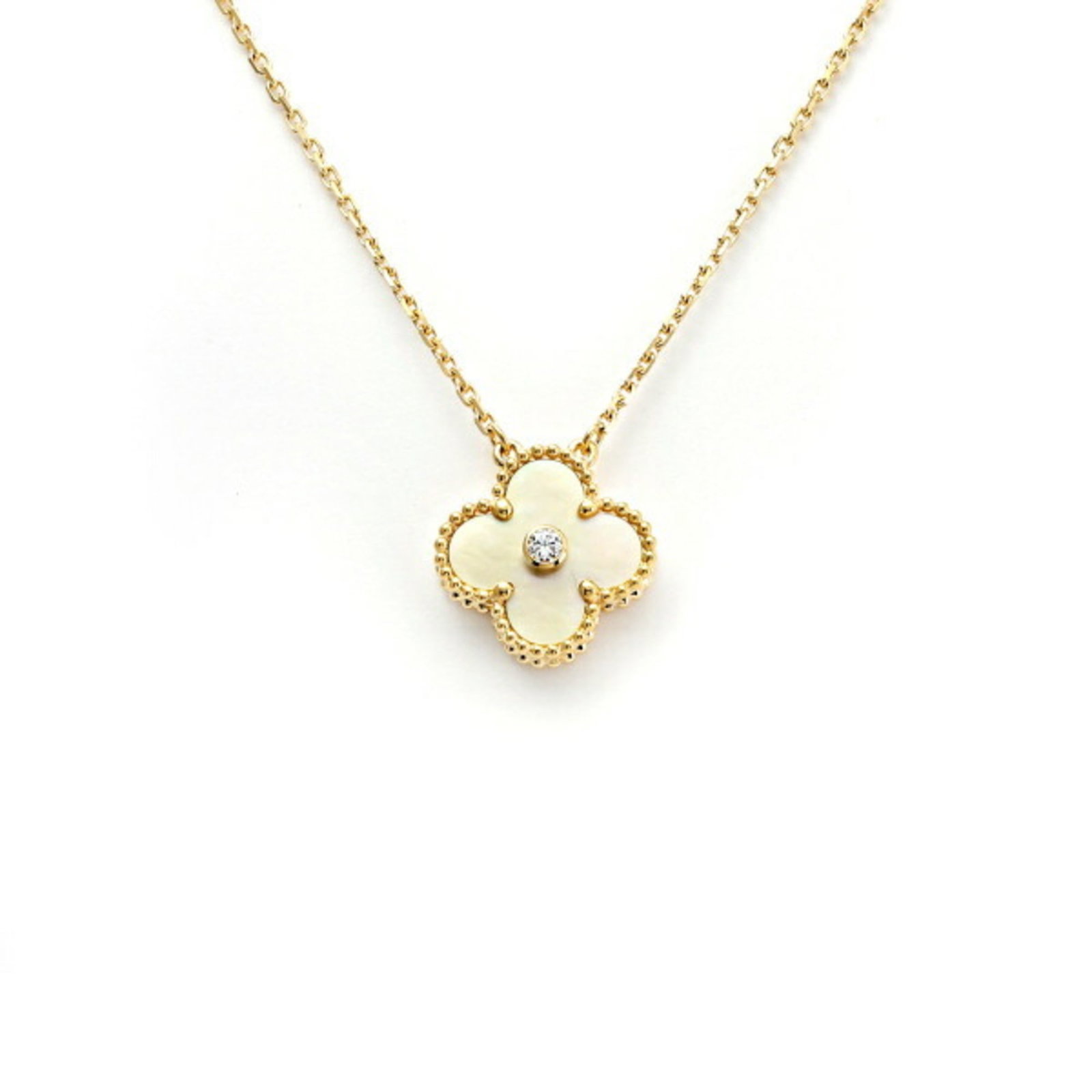 VAN CLEEF & ARPELS VAN CLEEF ARPELS VINTAGE NECKLACE: Van Cleef & Arpels Van Cleef Arpels Vintage Necklace Brand: Van Cleef & Arpels Type: Necklace Material: None Color: Yellow Size: Neck Circumference;42 cm / 16.53'', Pendant Size; 15mm x 15mm / 0.5