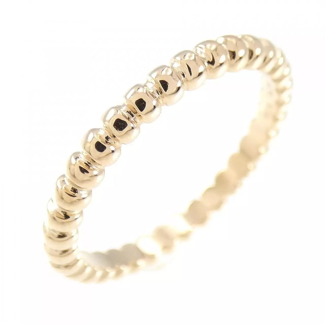 VAN CLEEF & ARPELS PERRELET SMALL RING: Van Cleef & Arpels PERRELET Small Ring Brand: Van Cleef & Arpels Type: Ring Material: 750 Pink Gold Color: None Size: 4.5-5 Accessories: None Accessories Notice: When purchasing pre-owned