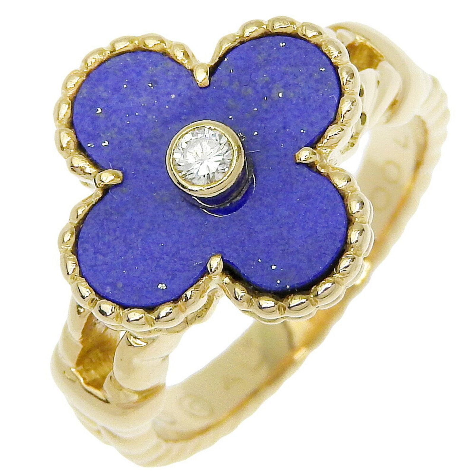 VAN CLEEF & ARPELS ALHAMBRA RING, K18: Van Cleef & Arpels Alhambra ring, K18 Brand: Van Cleef & Arpels Type: Band ring Material: Yellow gold (18K) Color: None Size: 6.25 - 6.5 Accessories: None Accessories Notice: When purchas